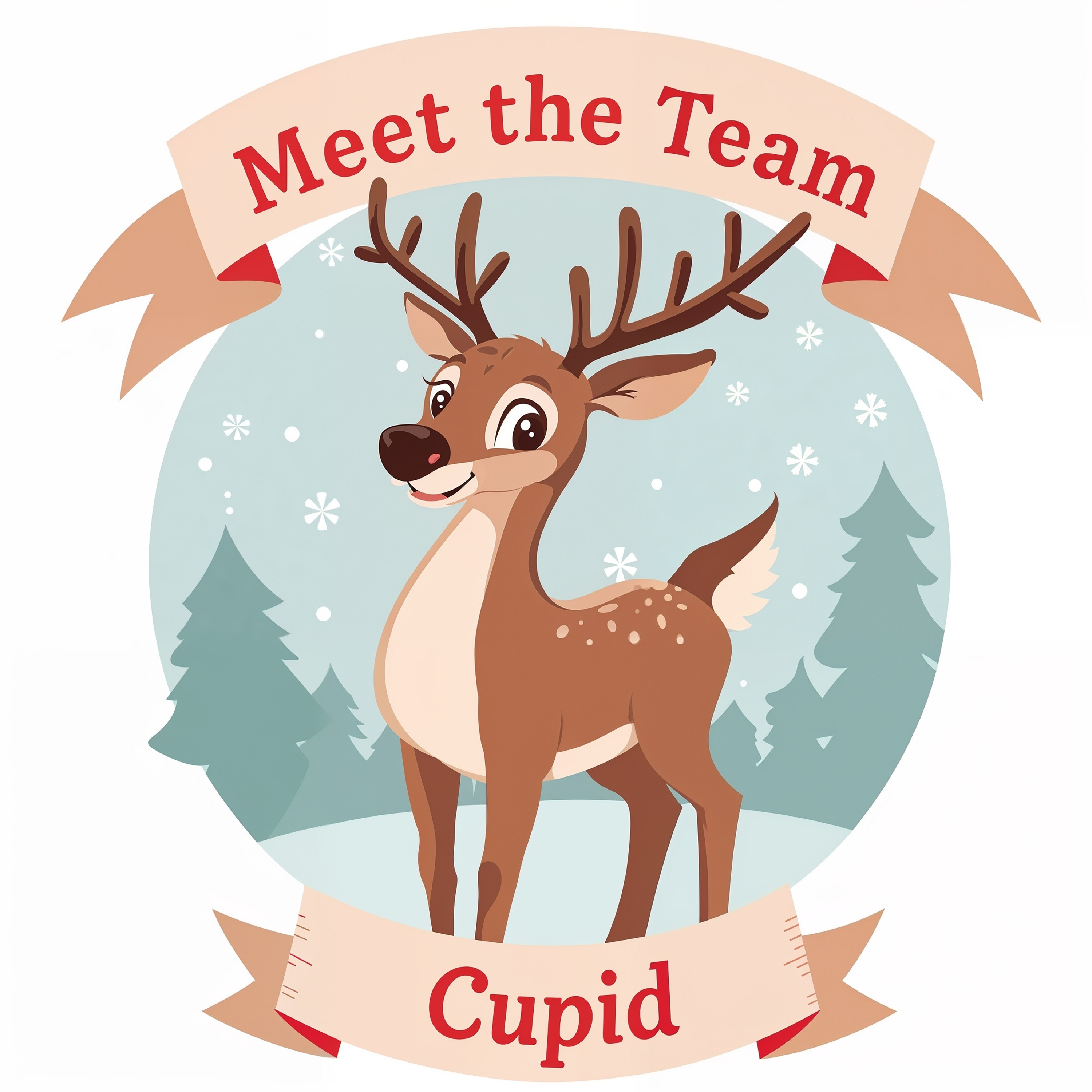 Cupid is Santa's reindeer